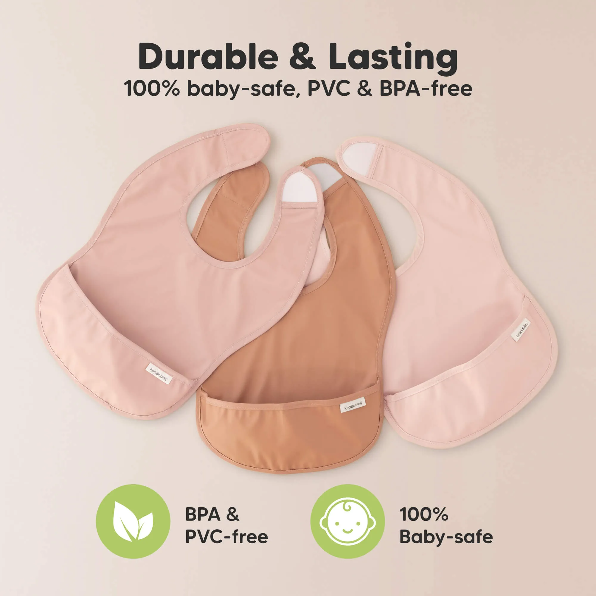 3-Pack Presto Waterproof Bibs (Beach Day)