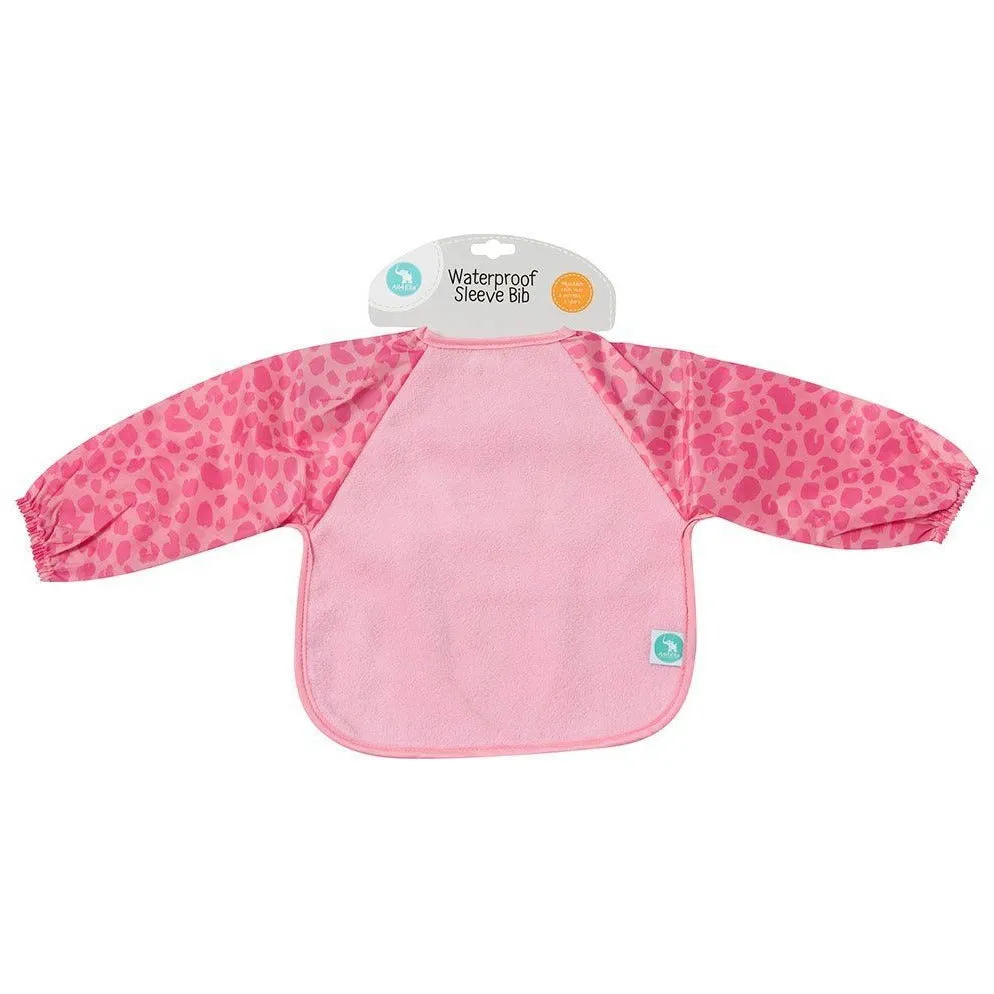 All4Ella Bibs Long Sleeve - Leopard Pink