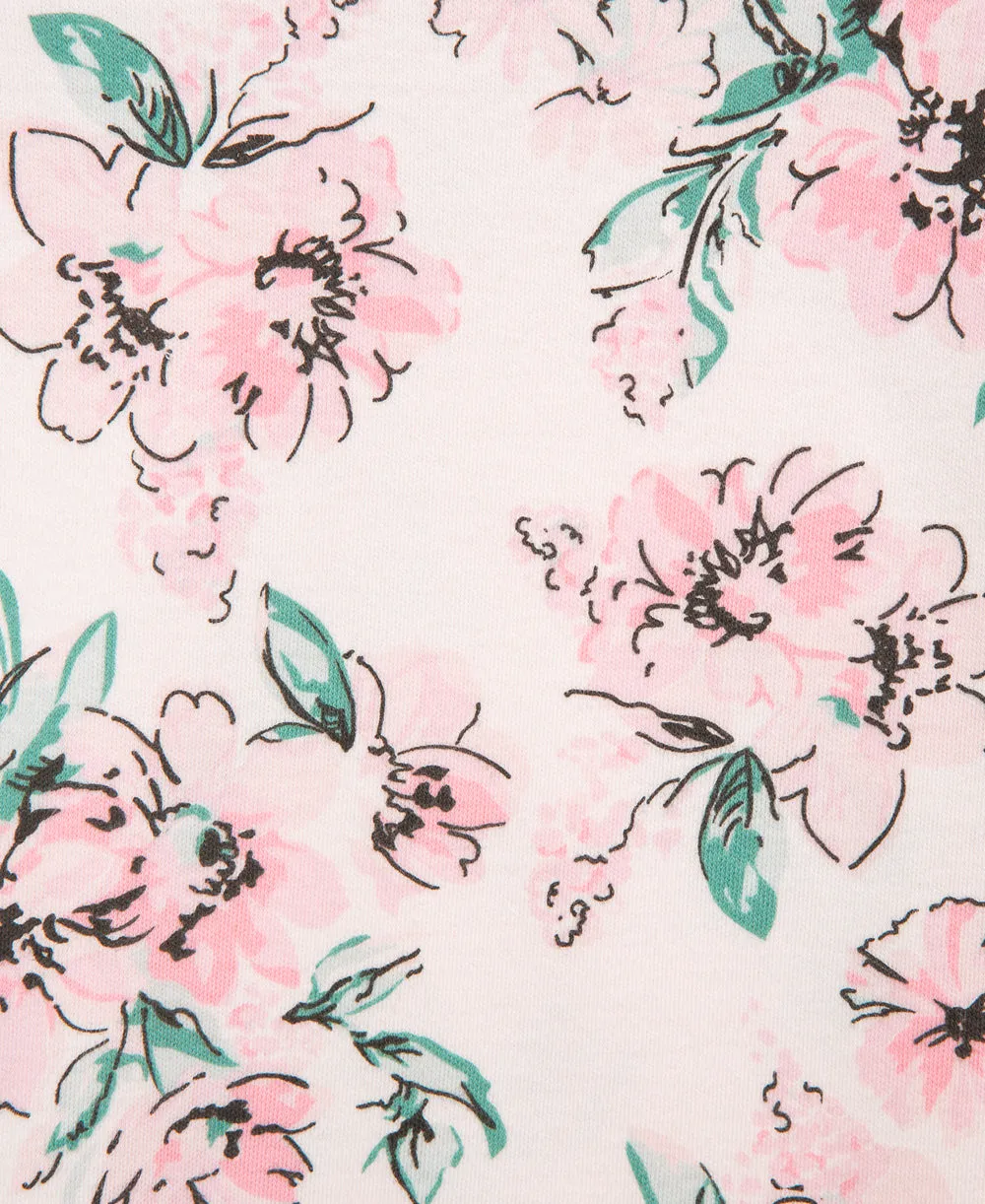 Dream Floral Sleeper Gown And Hat