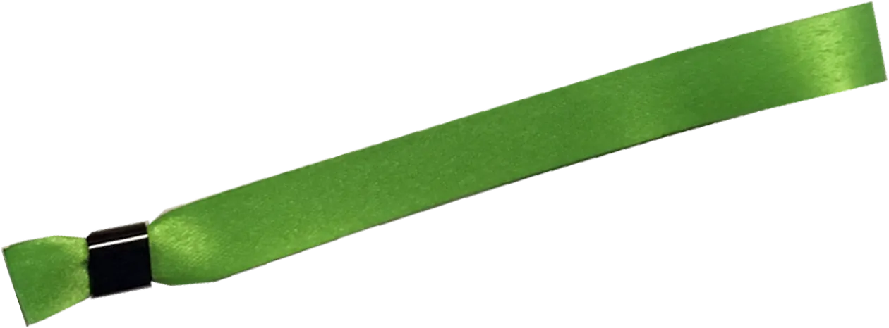 Green Cloth Wristbands Solid Color No Print